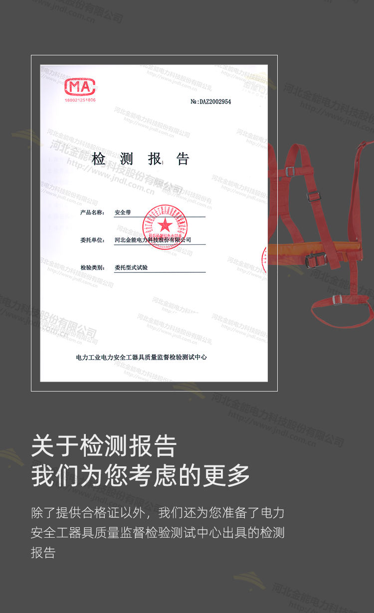 橘红色全身式安全带7